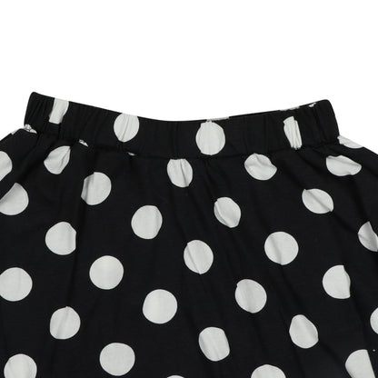 White Polka Dots Retro Look Girls Skirt