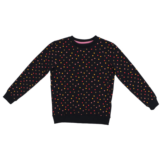 Redtag Colorful Polka Dots Girls Sweatshirt