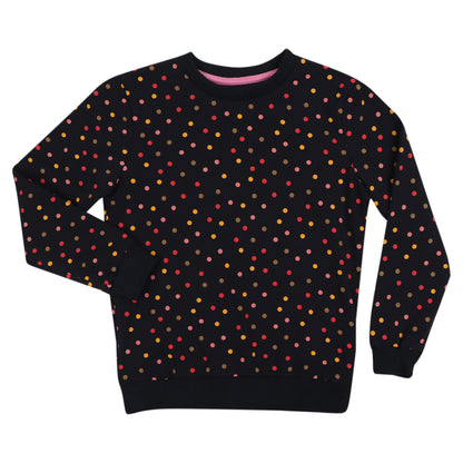 Redtag Colorful Polka Dots Girls Sweatshirt