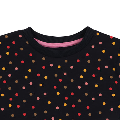 Redtag Colorful Polka Dots Girls Sweatshirt