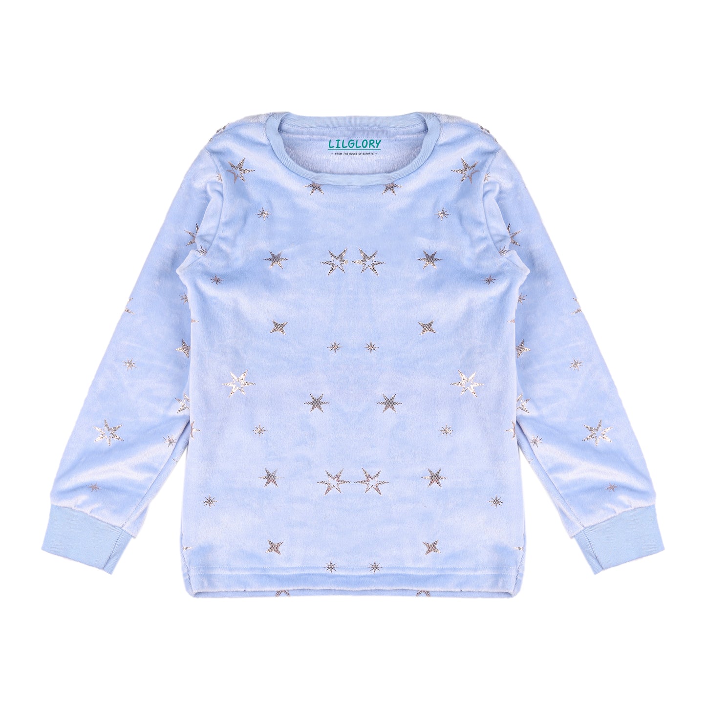 Frozen Velour Flexifit Night Suit Travelling Loungewear & Pyjama Set