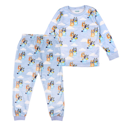 Bluey Velour Flexifit Night Suit Travelling Loungewear & Pyjama Set