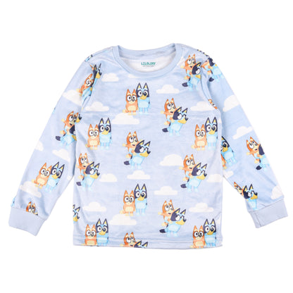 Bluey Velour Flexifit Night Suit Travelling Loungewear & Pyjama Set