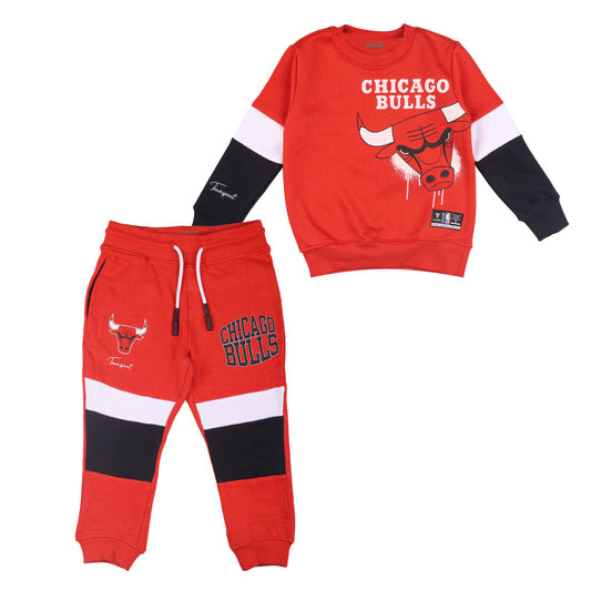 Chicago Bulls Knitted Travelling Warmer Outing Vacation Set With Pockets