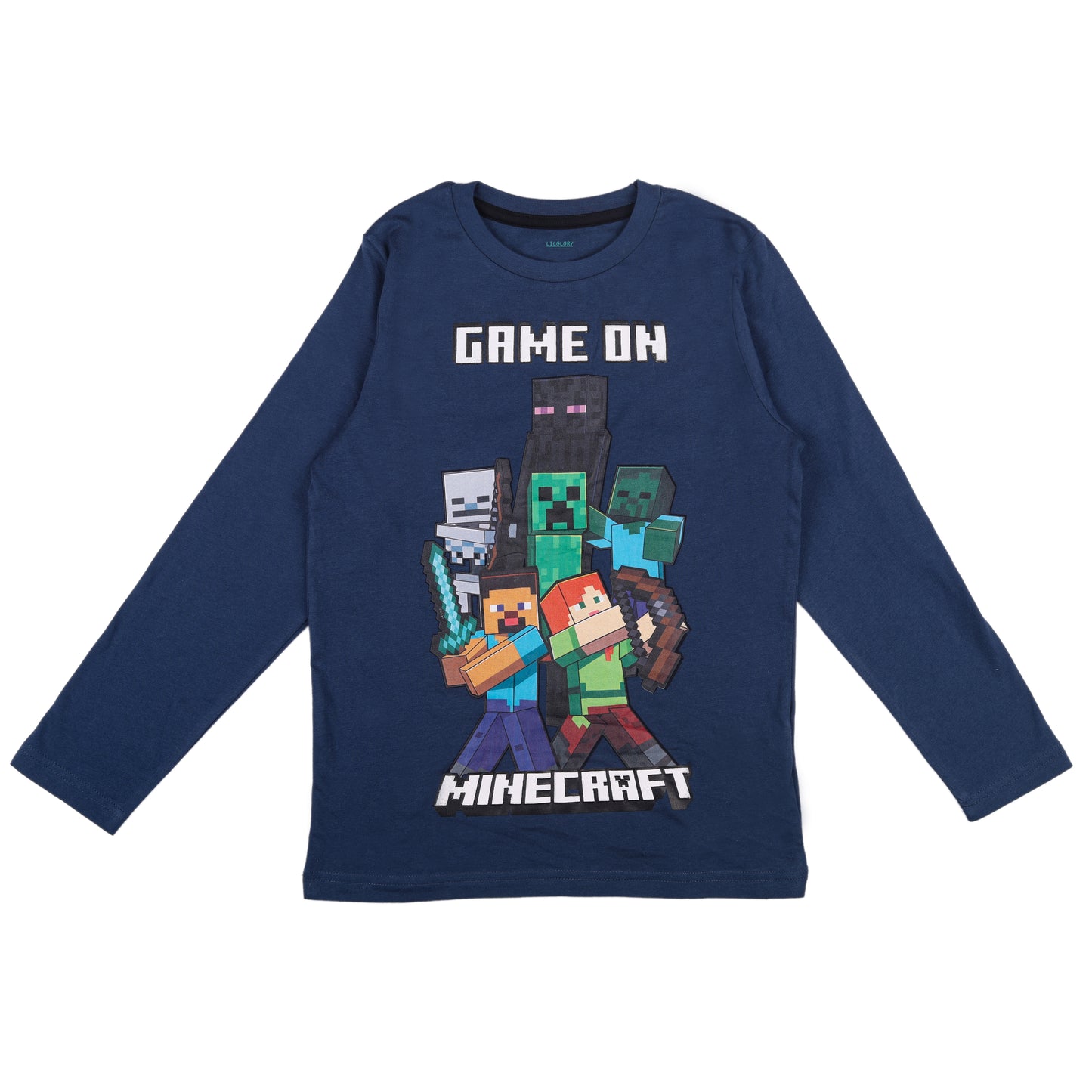 Game On Minecraft Unisex Night Suit Travelling Loungewear & Pyjama Set