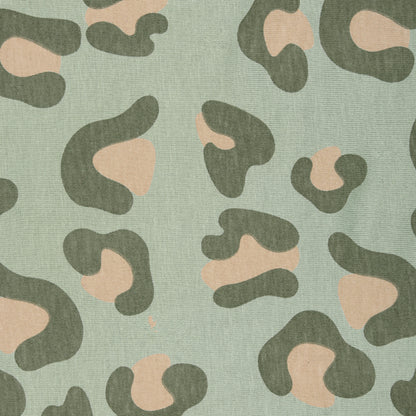 Leopard Print Minty Green Unisex Baby Knitted Travelling Warmer And Loungewear Set