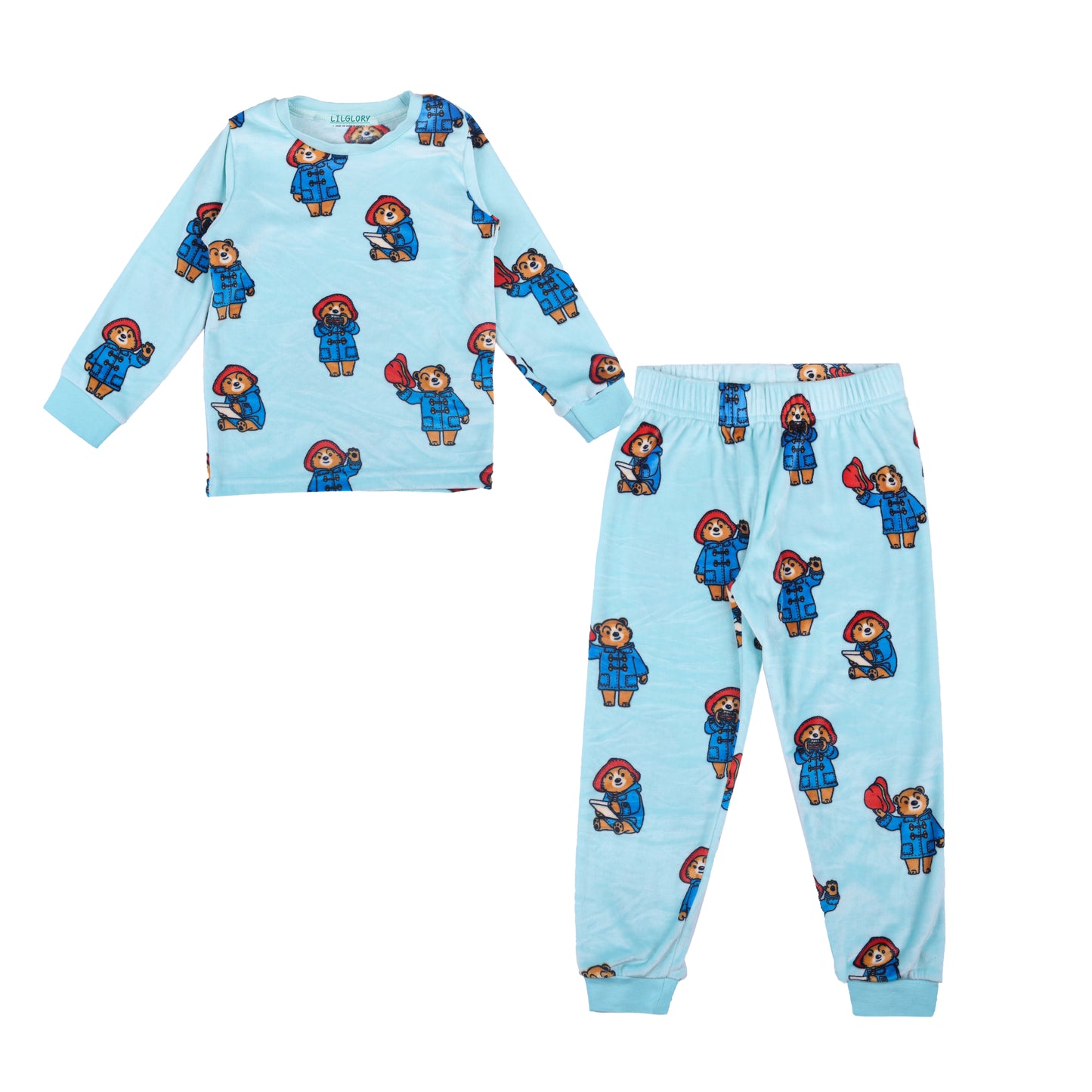 Paddington Velour Flexifit Night Suit Travelling Loungewear & Pyjama Set