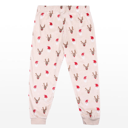Christmas Velour Flexifit Night Suit Travelling Loungewear & Pyjama Set