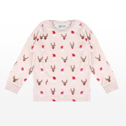 Christmas Velour Flexifit Night Suit Travelling Loungewear & Pyjama Set