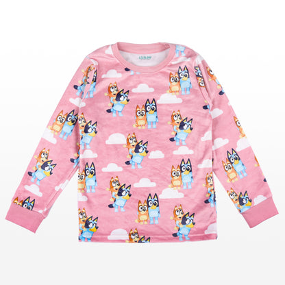 Bluey Velour Flexifit Night Suit Travelling Loungewear & Pyjama Set