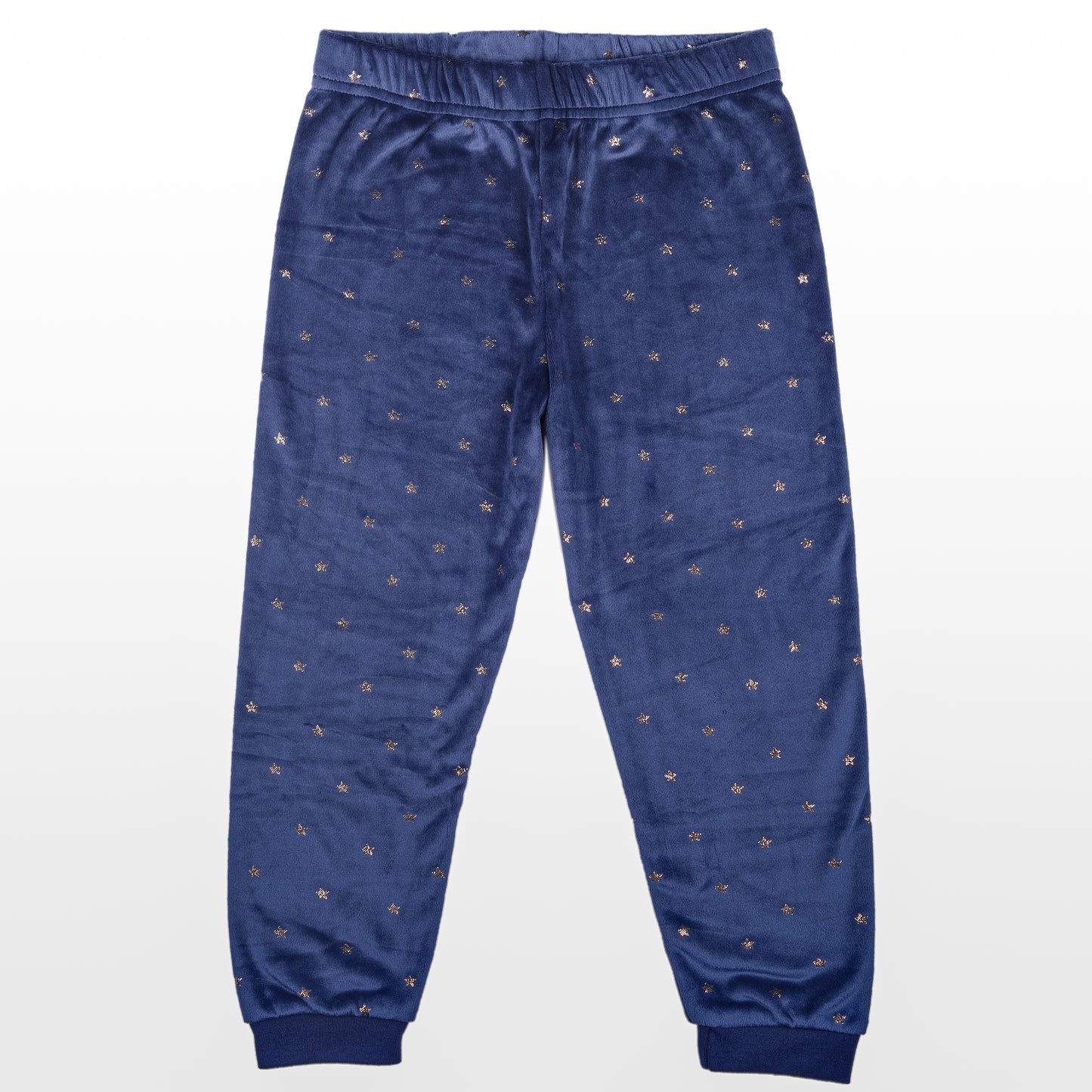 Star Girls Print Velour Flexifit Night Suit Travelling Loungewear & Pyjama Set