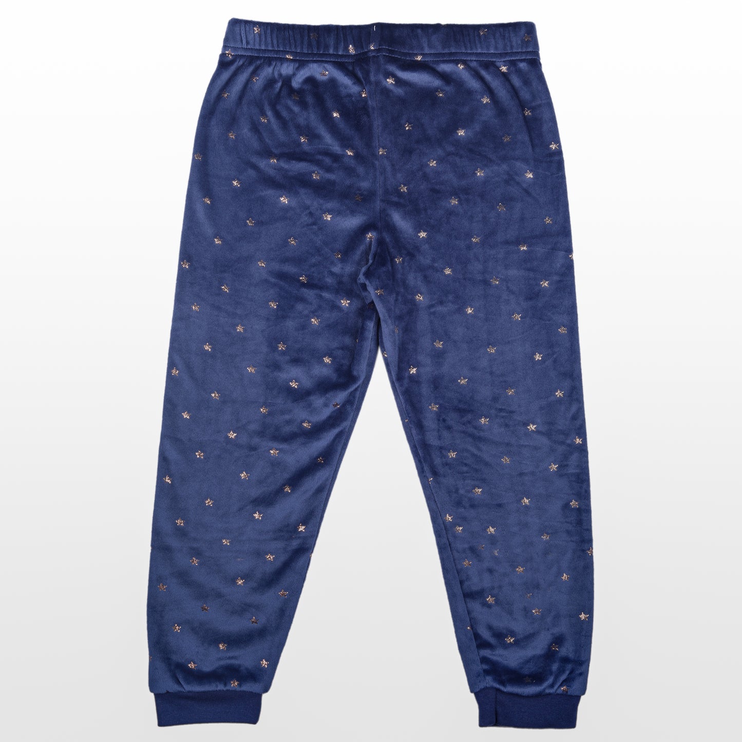 Star Girls Print Velour Flexifit Night Suit Travelling Loungewear & Pyjama Set