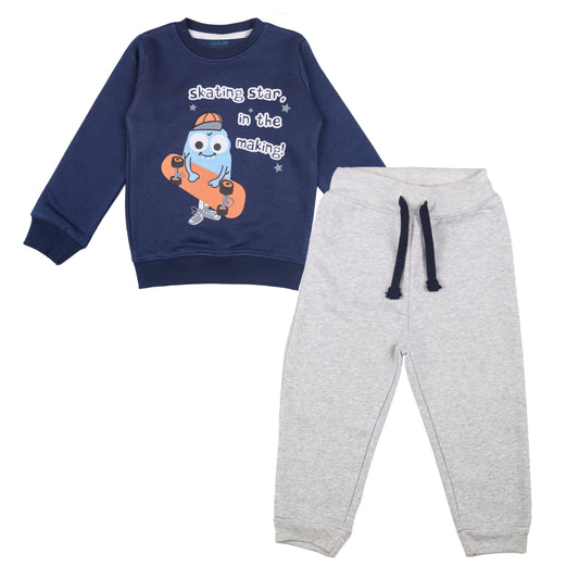 Skating Star Baby Knitted Travelling Warmer & Loungewear Set