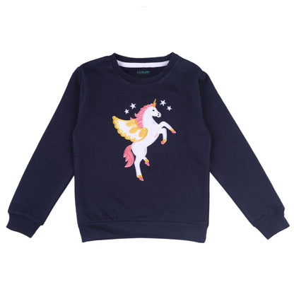 Glitter Flying Unicorn Baby Knitted Travelling Warmer And Loungewear Set