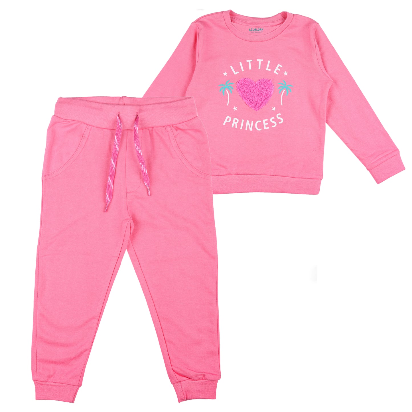 Little Princess Baby Knitted Travelling Warmer & Loungewear Set