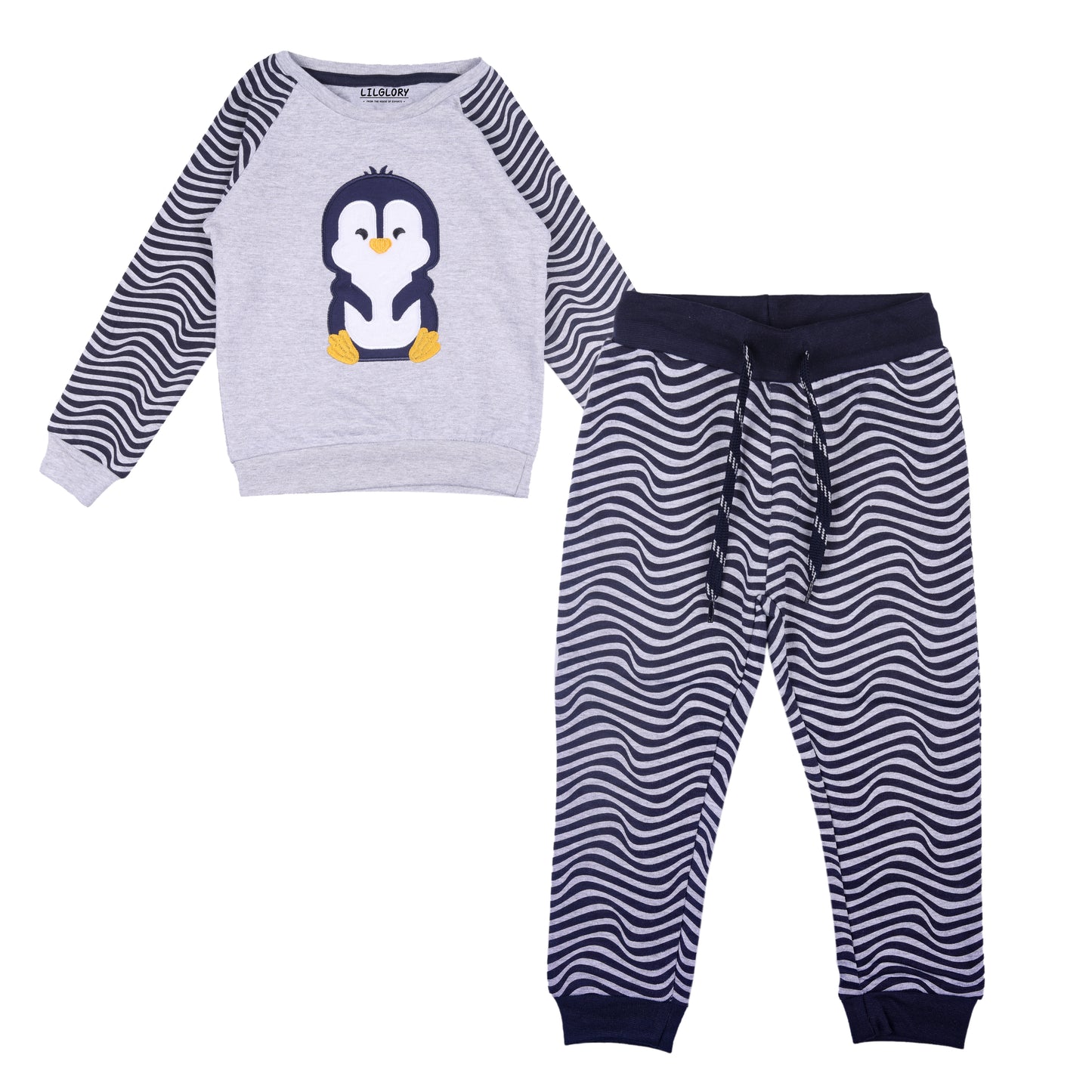 Happy Penguin Baby Unisex Knitted Travelling Warmer & Loungewear Set