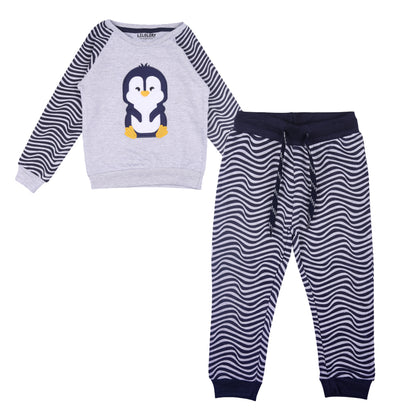 Happy Penguin Baby Unisex Knitted Travelling Warmer & Loungewear Set