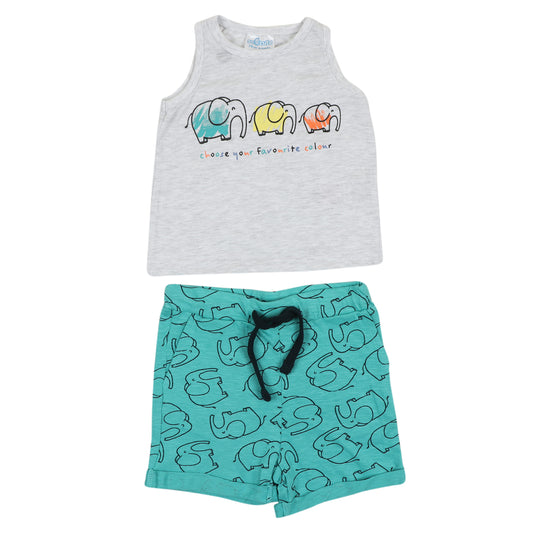 Choose Yor Favorite Color Boys Shorty Set