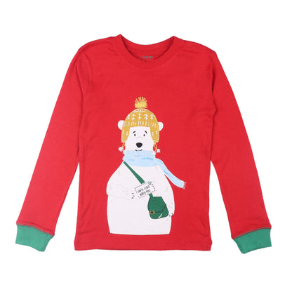 Santa Claus North Pole Christmas Bear Boys Night Suit Travelling Loungewear & Pyjama Set