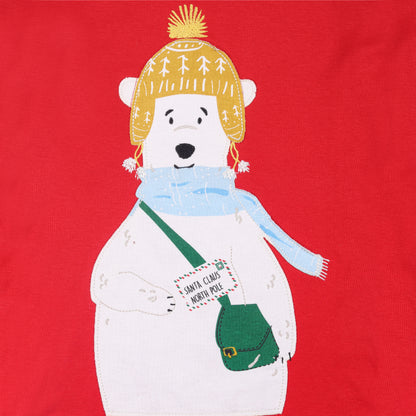Santa Claus North Pole Christmas Bear Boys Night Suit Travelling Loungewear & Pyjama Set