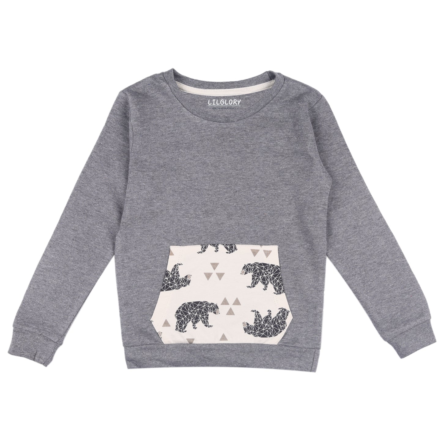 Bear In Jungle Baby Unisex Knitted Travelling Warmer And Loungewear Set with Belly Pocket