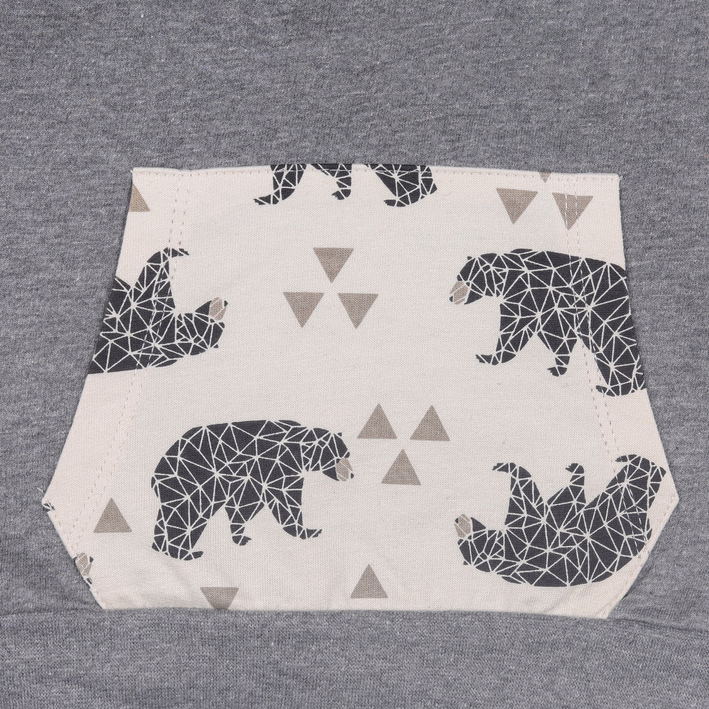 Bear In Jungle Baby Unisex Knitted Travelling Warmer And Loungewear Set with Belly Pocket