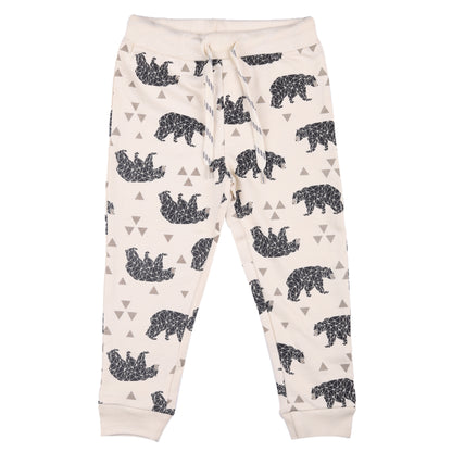 Bear In Jungle Baby Unisex Knitted Travelling Warmer And Loungewear Set with Belly Pocket