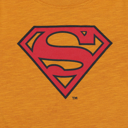 Superman Mustard Yellow Boys T Shirt