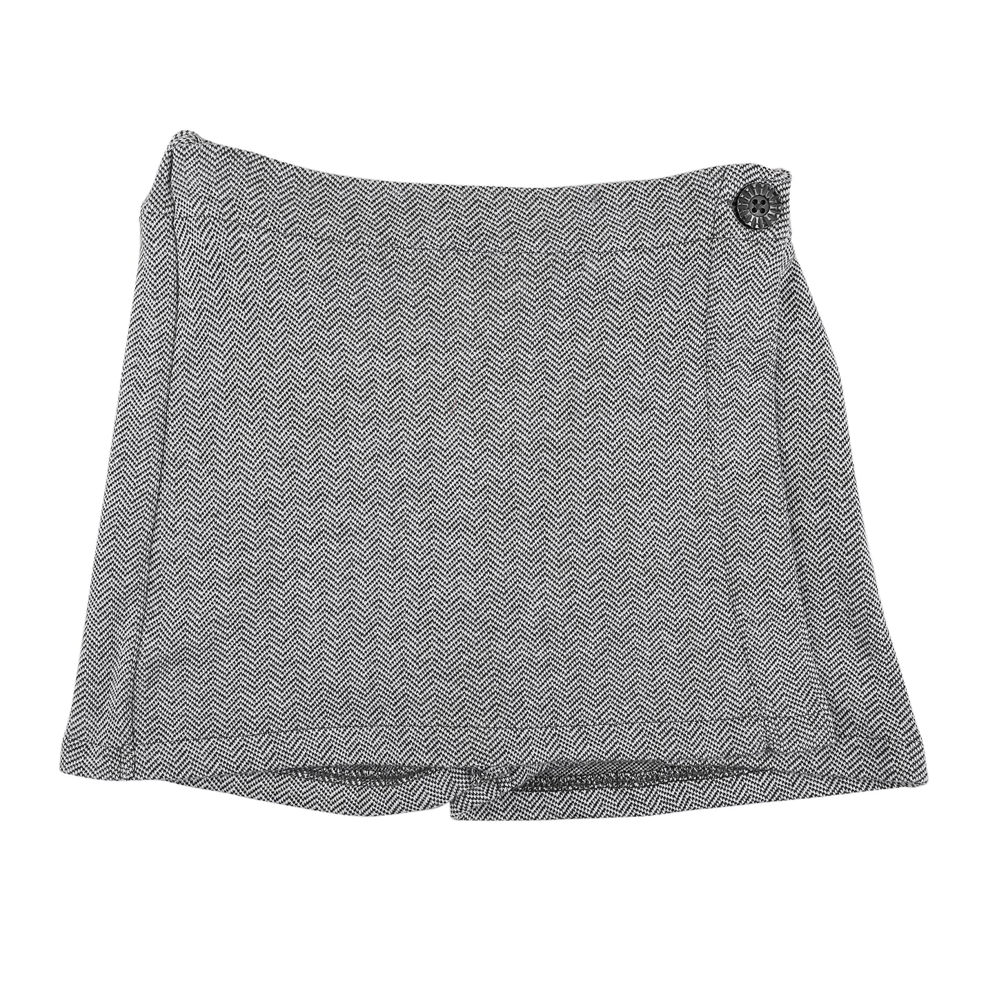 Grey Buttoned Skirt Style Girl Shorts