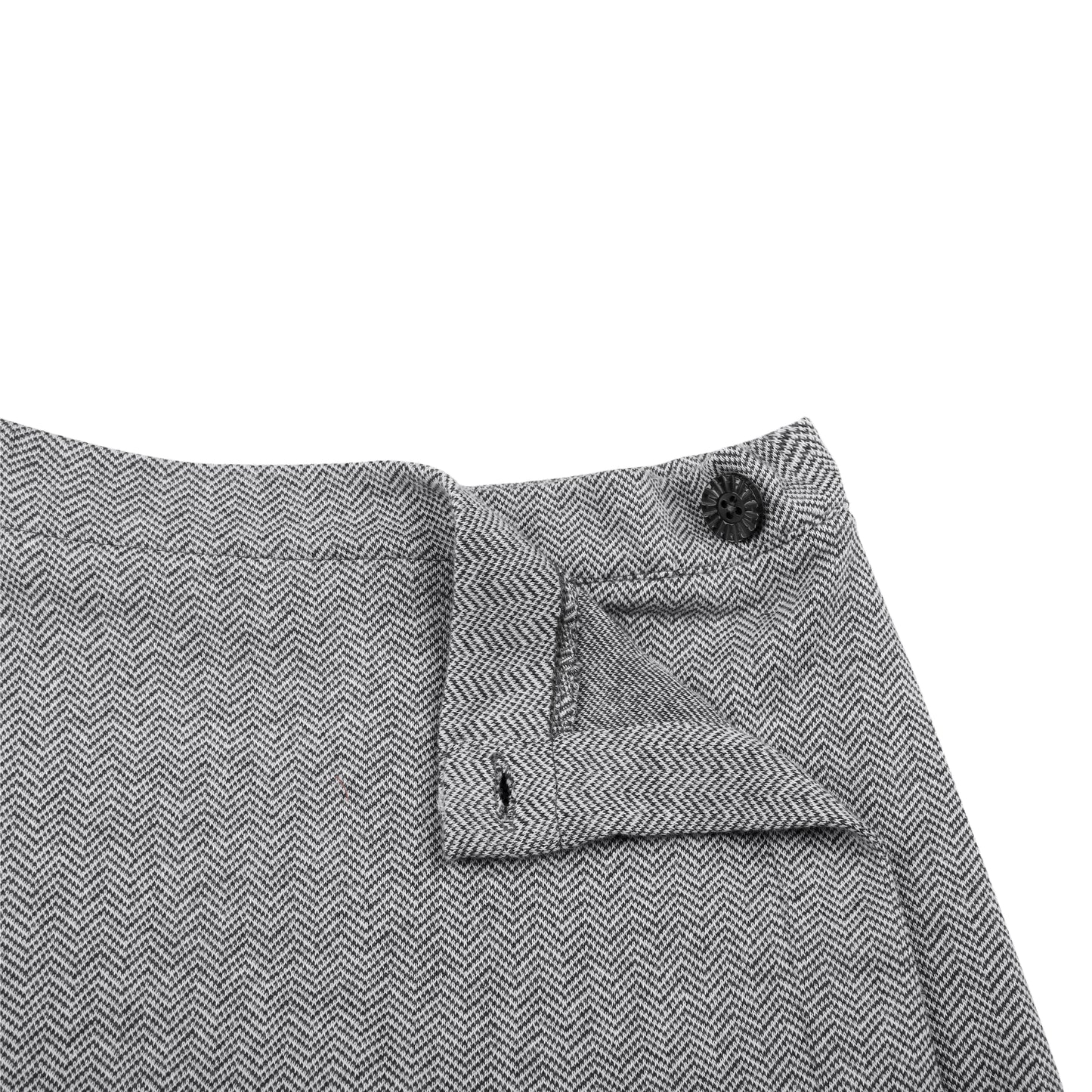 Grey Buttoned Skirt Style Girl Shorts