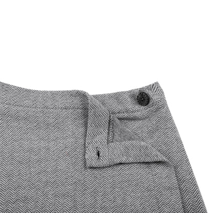 Grey Buttoned Skirt Style Girl Shorts