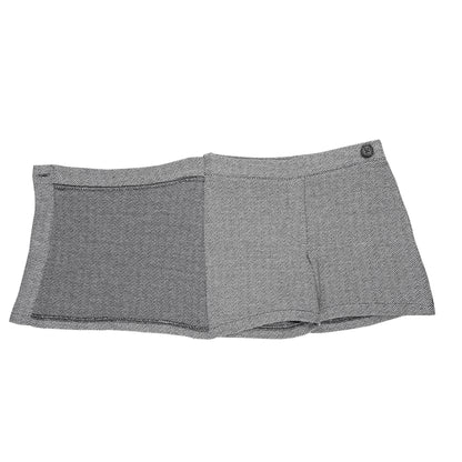 Grey Buttoned Skirt Style Girl Shorts
