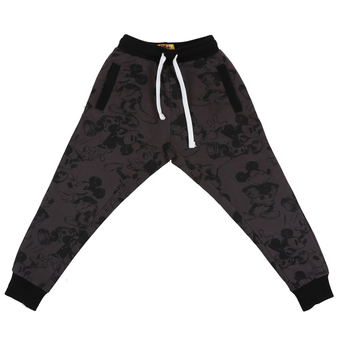 Disney  Mickey Print Boys Joggers With Utility Pocket
