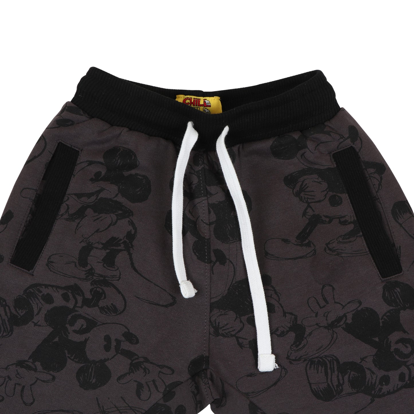 Disney  Mickey Print Boys Joggers With Utility Pocket