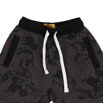 Disney  Mickey Print Boys Joggers With Utility Pocket