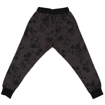 Disney  Mickey Print Boys Joggers With Utility Pocket
