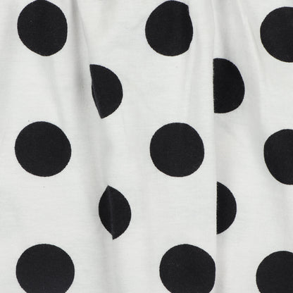 Black Polka Dots Retro Look Girls Skirt