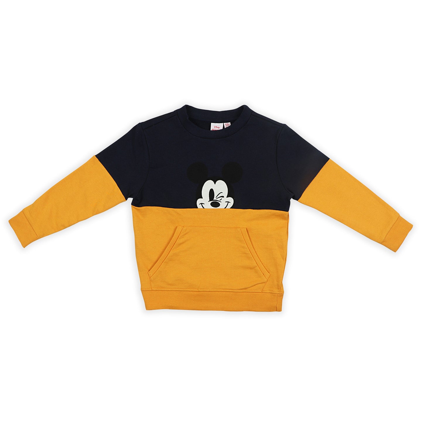 Disney Mickey Wink Outing And Travelling Warmer Sweatshirt with Belly Pockets