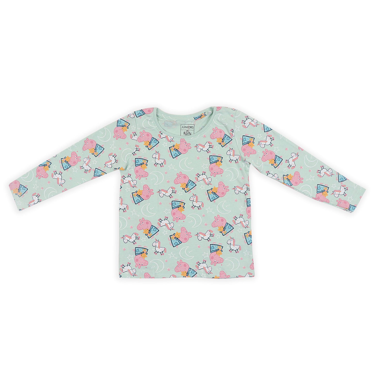 Juniors Peppa Pig And Unicorn Printed Girls T Shirt