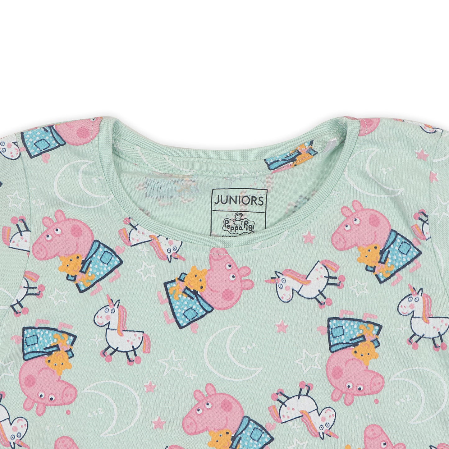 Juniors Peppa Pig And Unicorn Printed Girls T Shirt