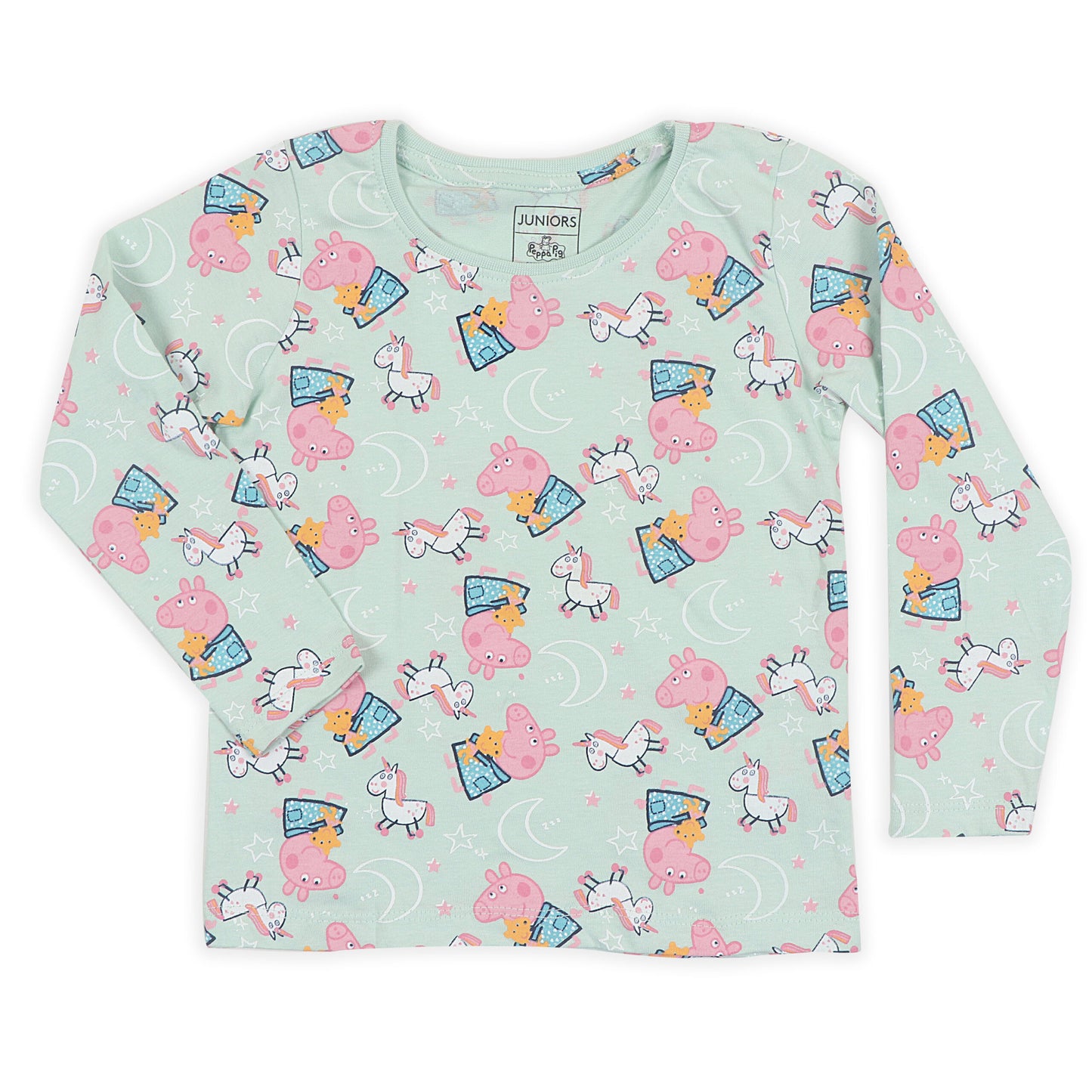 Juniors Peppa Pig And Unicorn Printed Girls T Shirt
