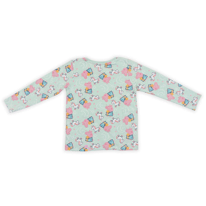 Juniors Peppa Pig And Unicorn Printed Girls T Shirt