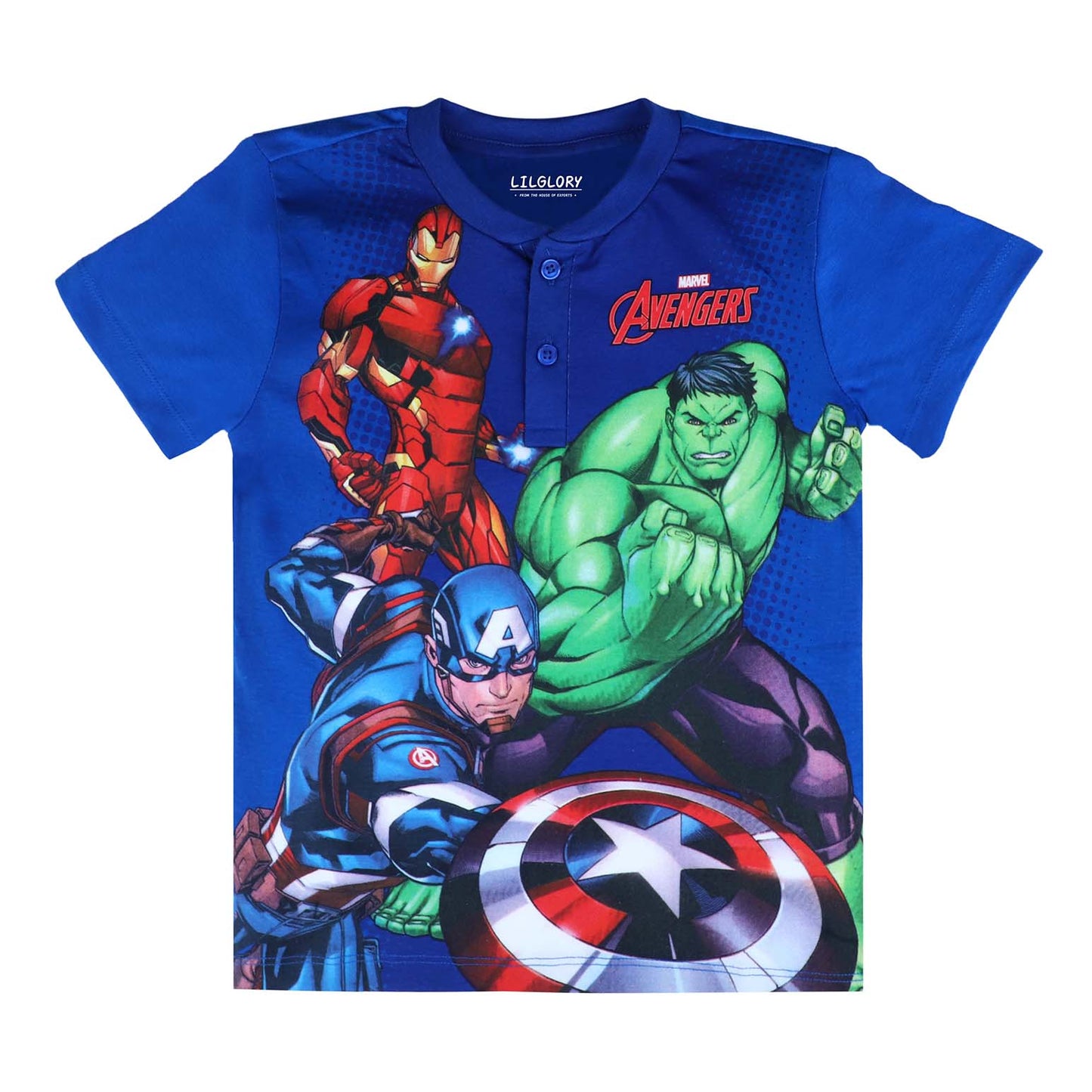Marvel Avengers Super hero Playwear T Shirt And Shorty Set