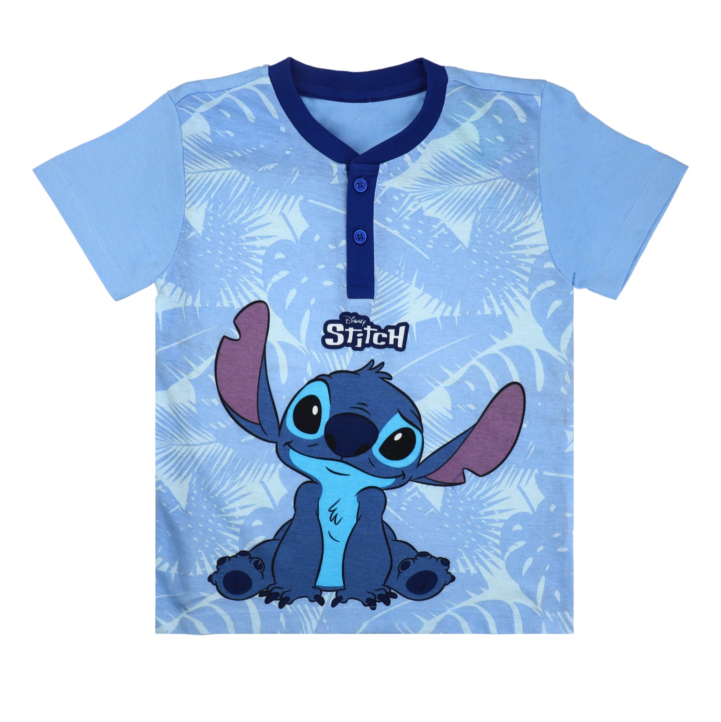Disney Stitch Playwear T Shirt And Shorty Set