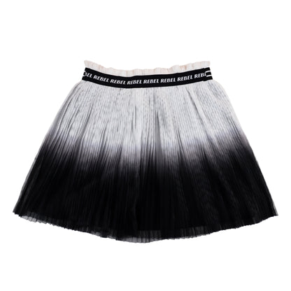 Rebel Net Fleece Flared Girls Tennis Style Skirt
