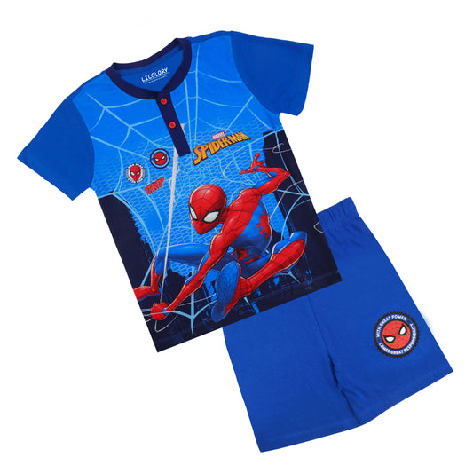 Marvel Spiderman Super hero Playwear T Shirt And Shorty Set