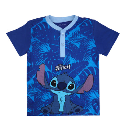 Disney Stitch Playwear T Shirt And Shorty Set