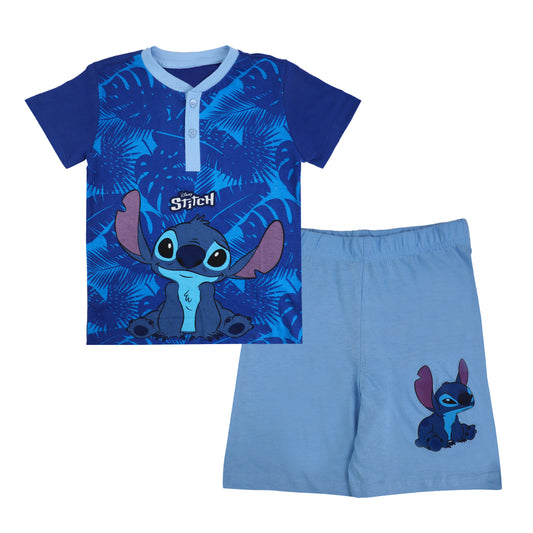 Disney Stitch Playwear T Shirt And Shorty Set