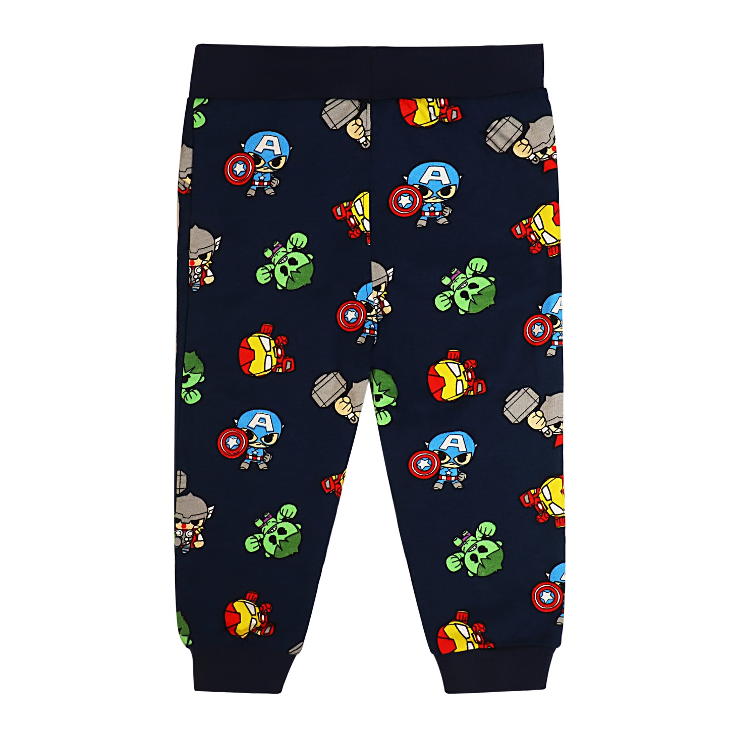 Avengers Print Multi Purpose Joggers With Drawstring Waist And Insert Pockets