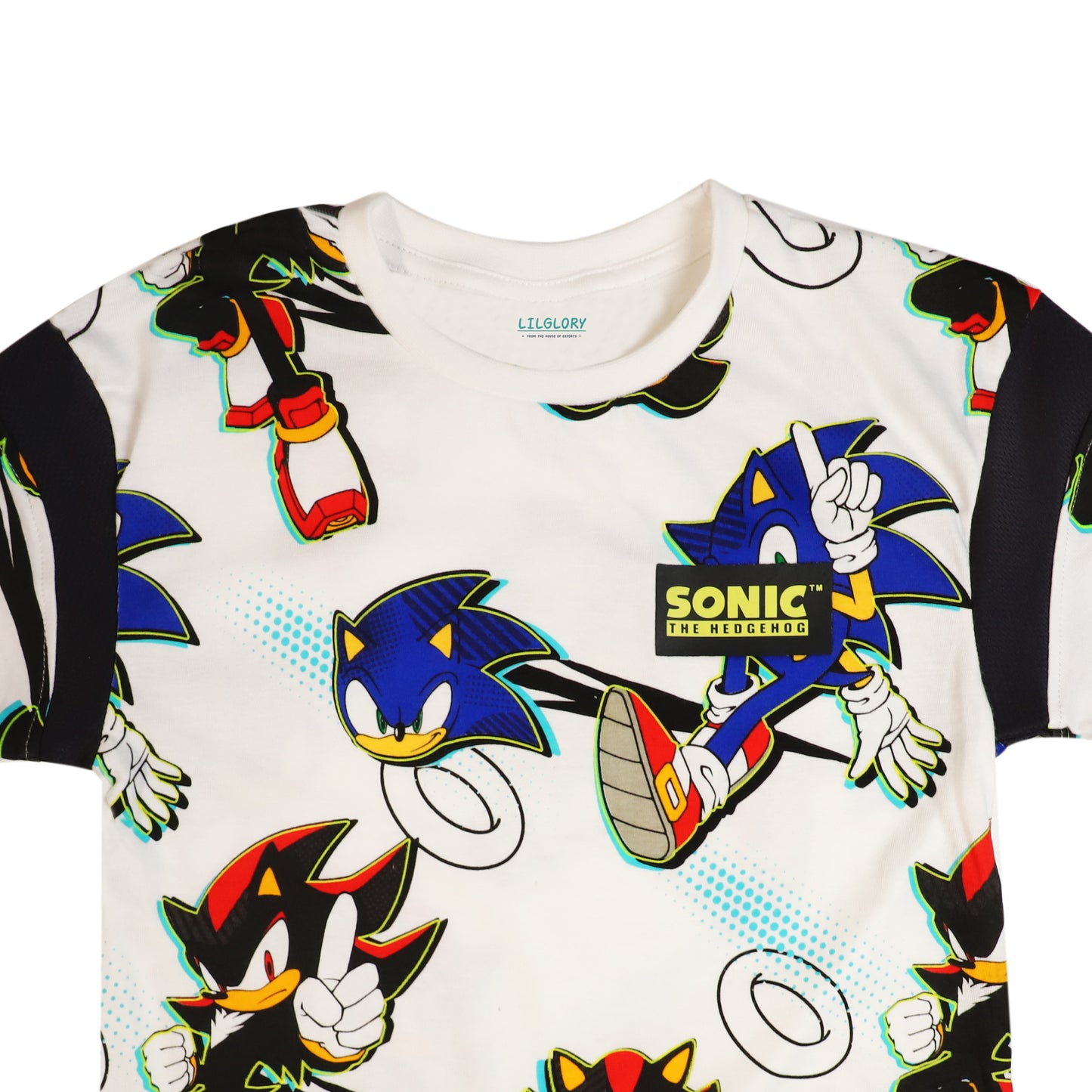 Sonic The Hedgehog All Over Printed Outing T Shirt